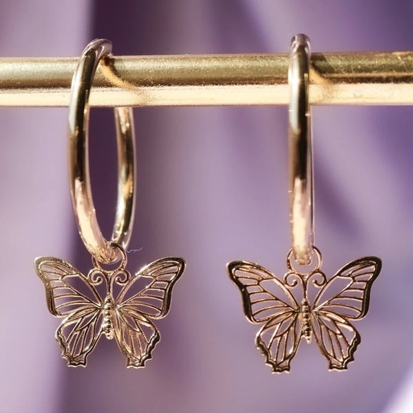 Exquisite butterfly earrings, , women clothing, exquisite-butterfly-earrings, , fairypeony