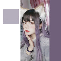 Natural Purple Head Cover Wig, , women clothing, natural-purple-head-cover-wig, , fairypeony