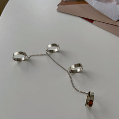 Four Fingers Alloy Rings, , women clothing, four-fingers-alloy-rings, , fairypeony