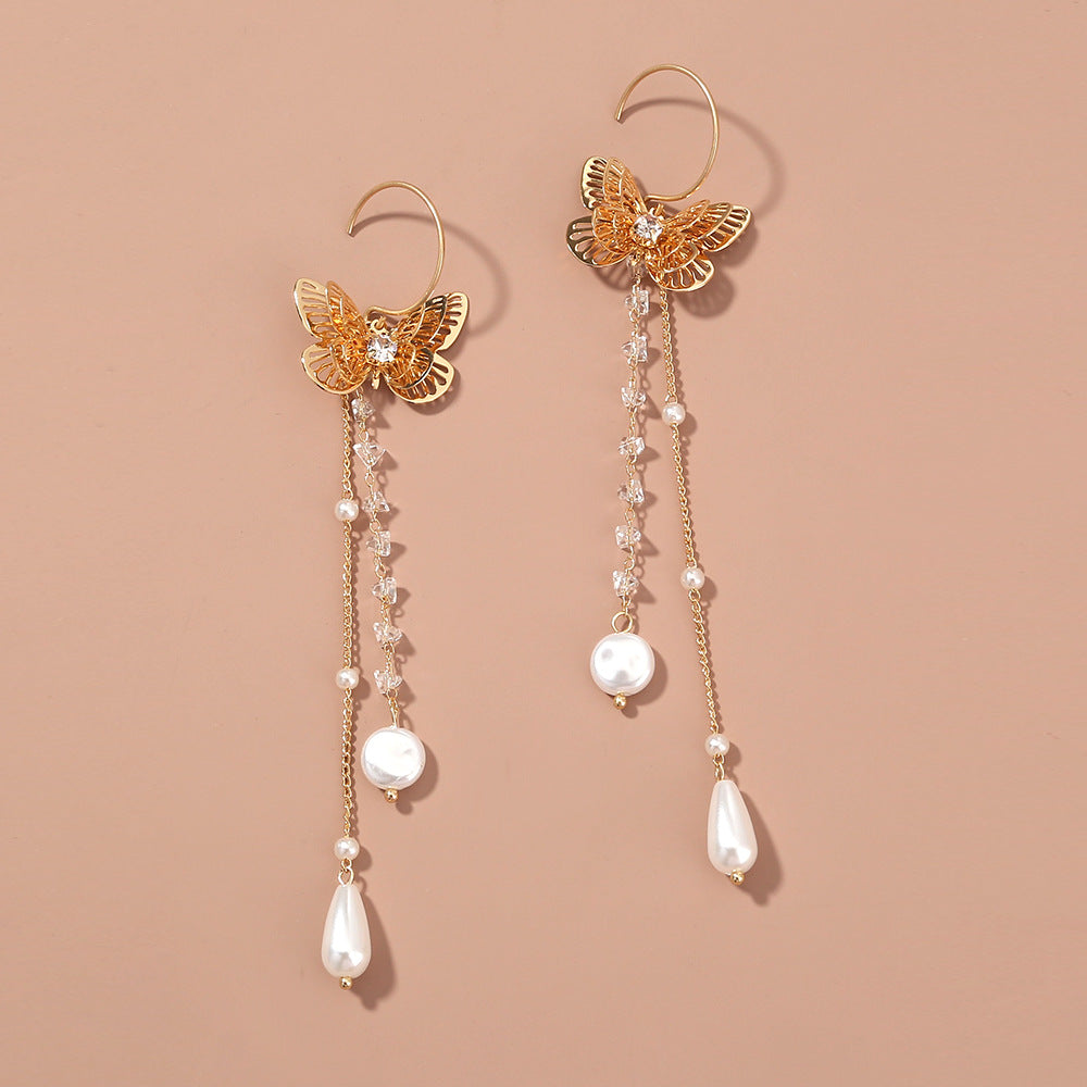 Butterfly Tassel Type C Ear, , women clothing, butterfly-tassel-type-c-ear, , fairypeony