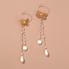 Butterfly Tassel Type C Ear, , women clothing, butterfly-tassel-type-c-ear, , fairypeony