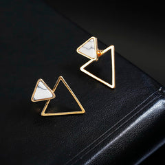 Marble Triangle Earrings, , women clothing, marble-triangle-earrings, , fairypeony