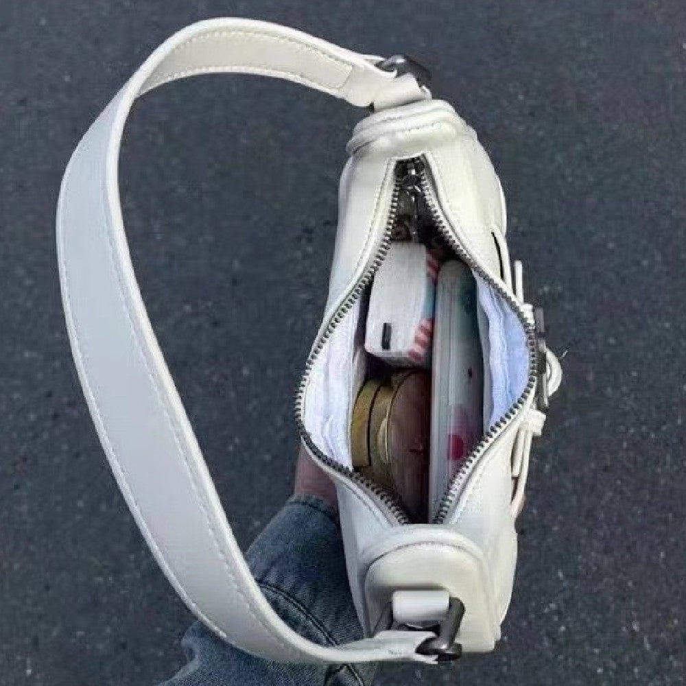 Star Embellish Pu Leather Shoulder Bag - fairypeony