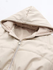 Zipper Hooded Crop Puffer Jacket, , women clothing, zipper-hooded-crop-puffer-jacket, , fairypeony
