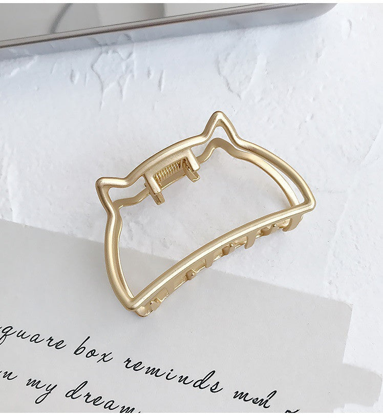 Matte metal horsetail clip, , women clothing, matte-metal-horsetail-clip, , fairypeony