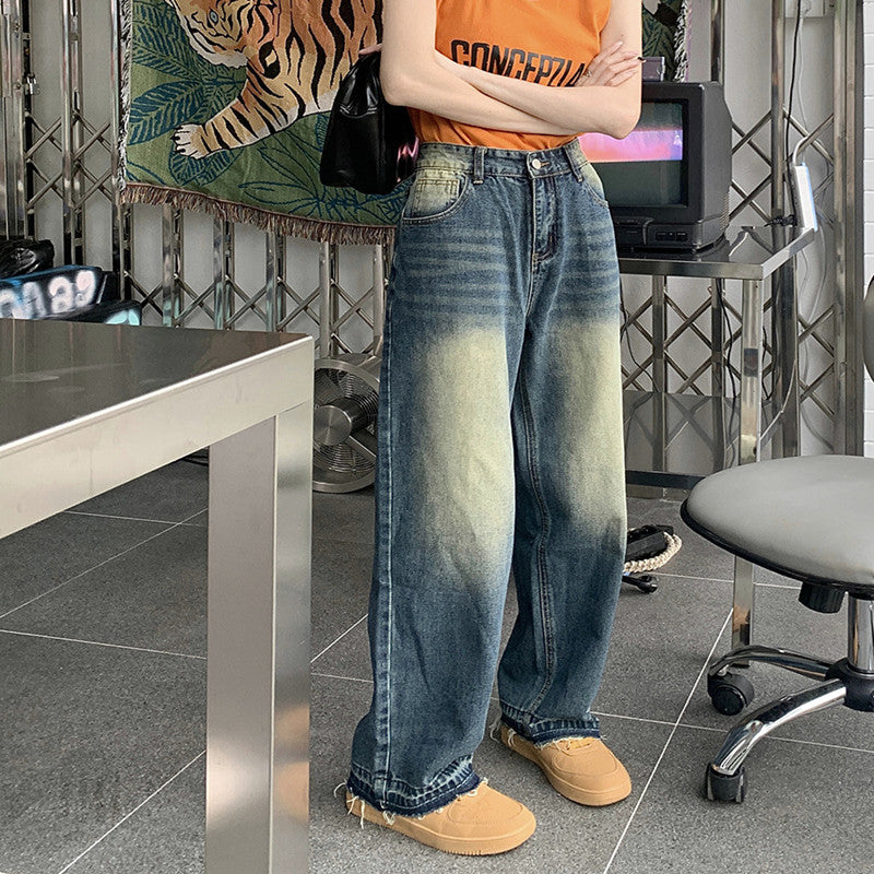 High Waist Baggy Boyfriend Jeans - fairypeony