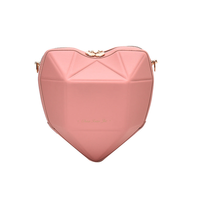 Geometric heart-shaped bag, , women clothing, geometric-heart-shaped-bag, , fairypeony
