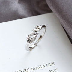 Love Ring Leaf Rhinestone, , women clothing, love-ring-leaf-rhinestone, , fairypeony