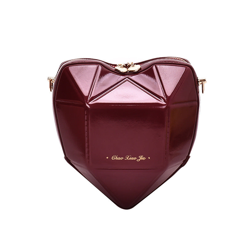 Geometric heart-shaped bag, , women clothing, geometric-heart-shaped-bag, , fairypeony