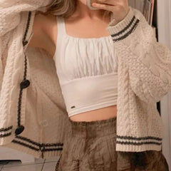 90s Aesthetic Knitted Button Cardigan - fairypeony