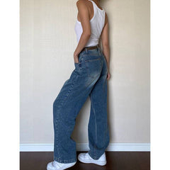 Vintage Blue Wash Boyfriend Jeans - fairypeony