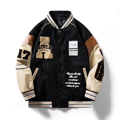 Dunk Vintage Embroidered Varsity Jacket, fairy peony, women clothing, dunk-vintage-embroidered-varsity-jacket-1, , fairypeony