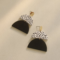 Body Clay Texture Lacquered Acrylic Earrings, , women clothing, body-clay-texture-lacquered-acrylic-earrings, , fairypeony