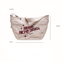 Embroidered Large Canvas Crossbody Bag, , women clothing, embroidered-large-canvas-crossbody-bag, , fairypeony