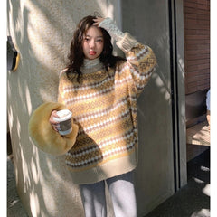 Christmas Vintage Jacquard Sweater, , women clothing, christmas-vintage-jacquard-sweater, , fairypeony