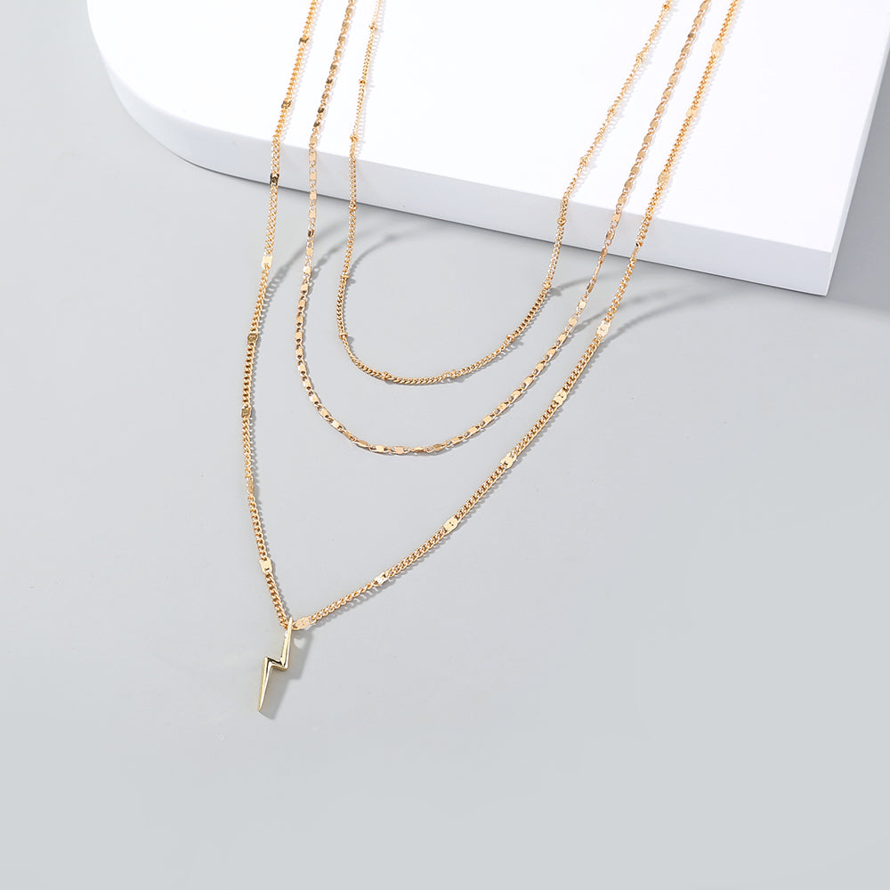 Simple Niche Design Multi-layer Necklace, , women clothing, simple-niche-design-multi-layer-necklace, , fairypeony