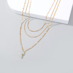 Simple Niche Design Multi-layer Necklace, , women clothing, simple-niche-design-multi-layer-necklace, , fairypeony