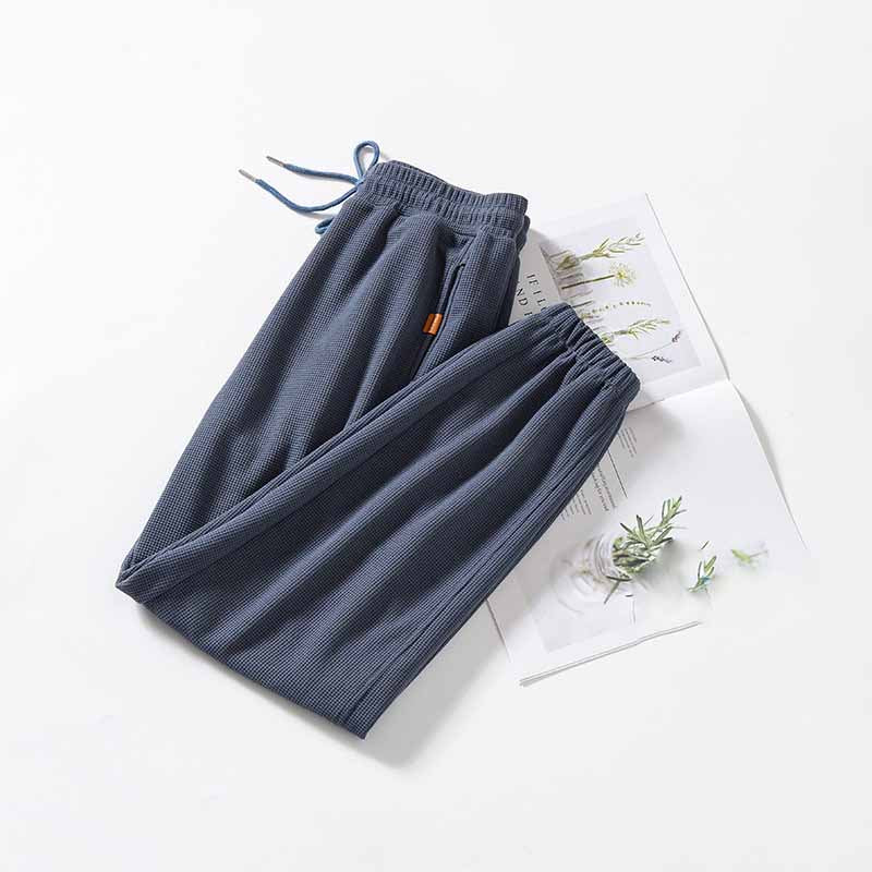Waffle Casual Loose Harem Trousers, , women clothing, waffle-casual-loose-harem-trousers, , fairypeony