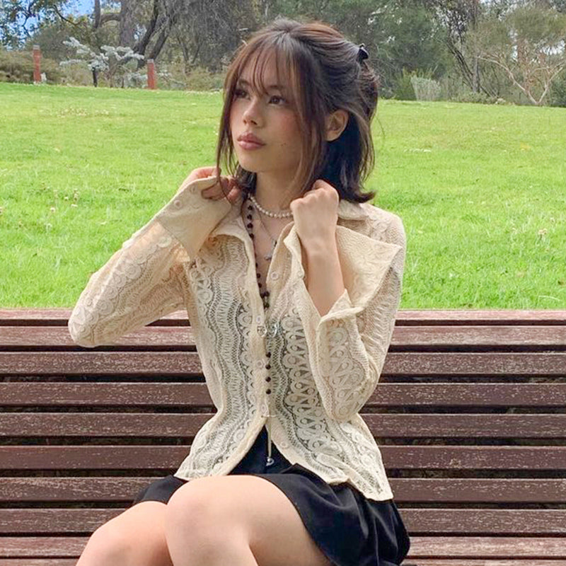 Lace Fairy Core Top, , women clothing, lace-fairycore-top, fairy, Fairy Core, L, lace, M, S, fairypeony