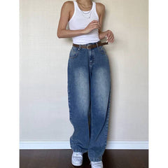 Vintage Blue Wash Boyfriend Jeans - fairypeony