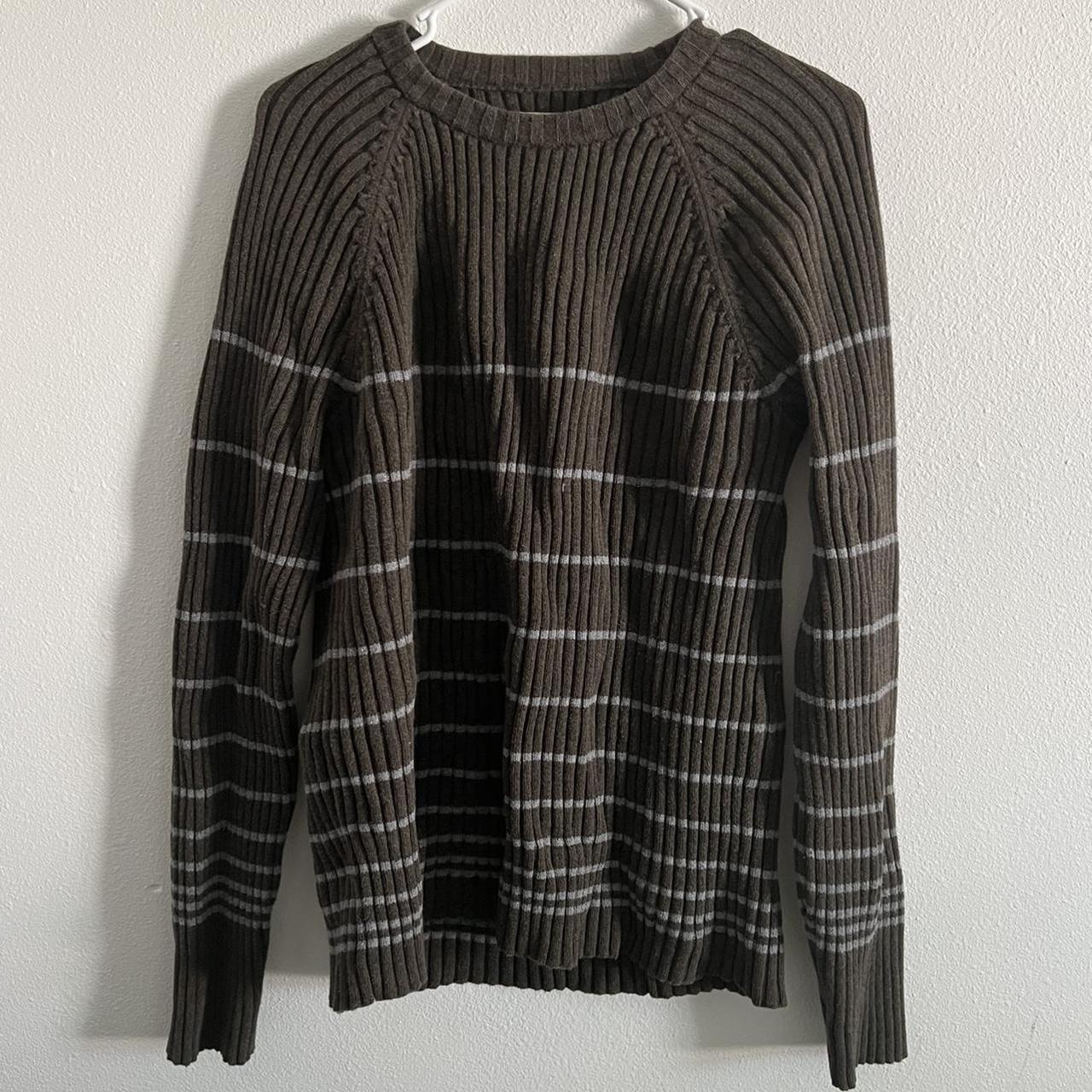 Striped Ribbed Pullover Knit Sweater - fairypeony