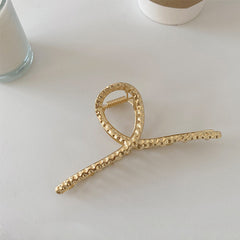 Matte metal horsetail clip, , women clothing, matte-metal-horsetail-clip, , fairypeony