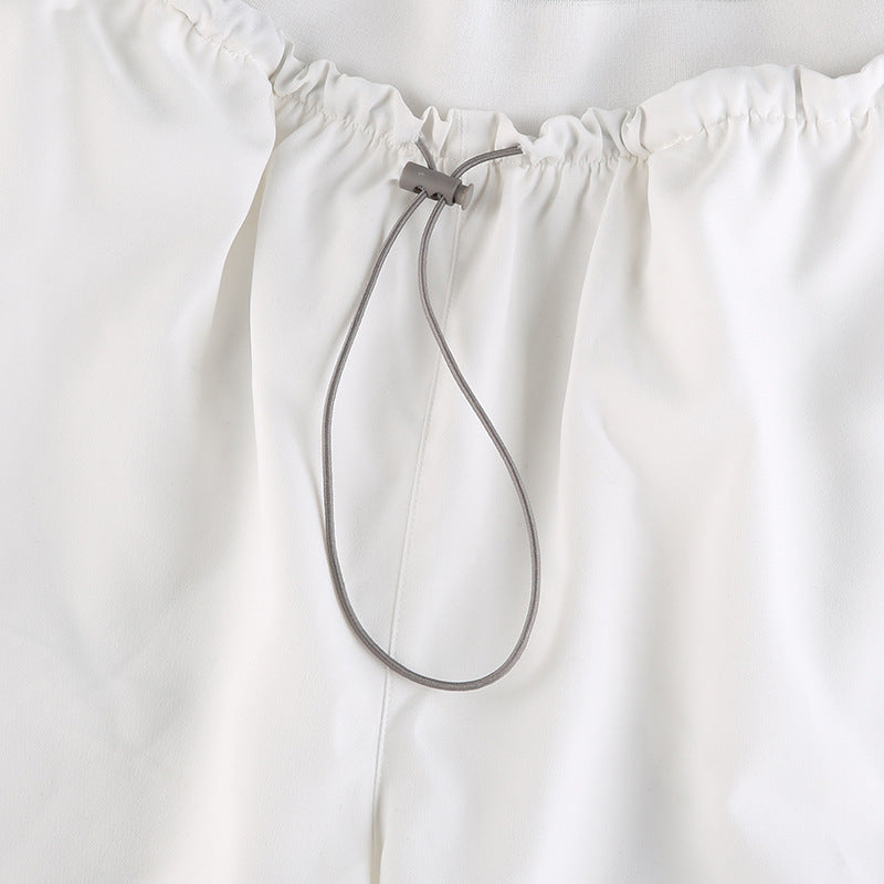 Pintuck Detail Straight Leg Pants - fairypeony