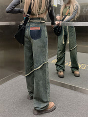 Fray Trim Vintage Boyfriend Jeans - fairypeony