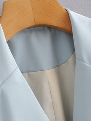 Double-breasted Suit Blazer, , women clothing, double-breasted-suit-blazer, , fairypeony