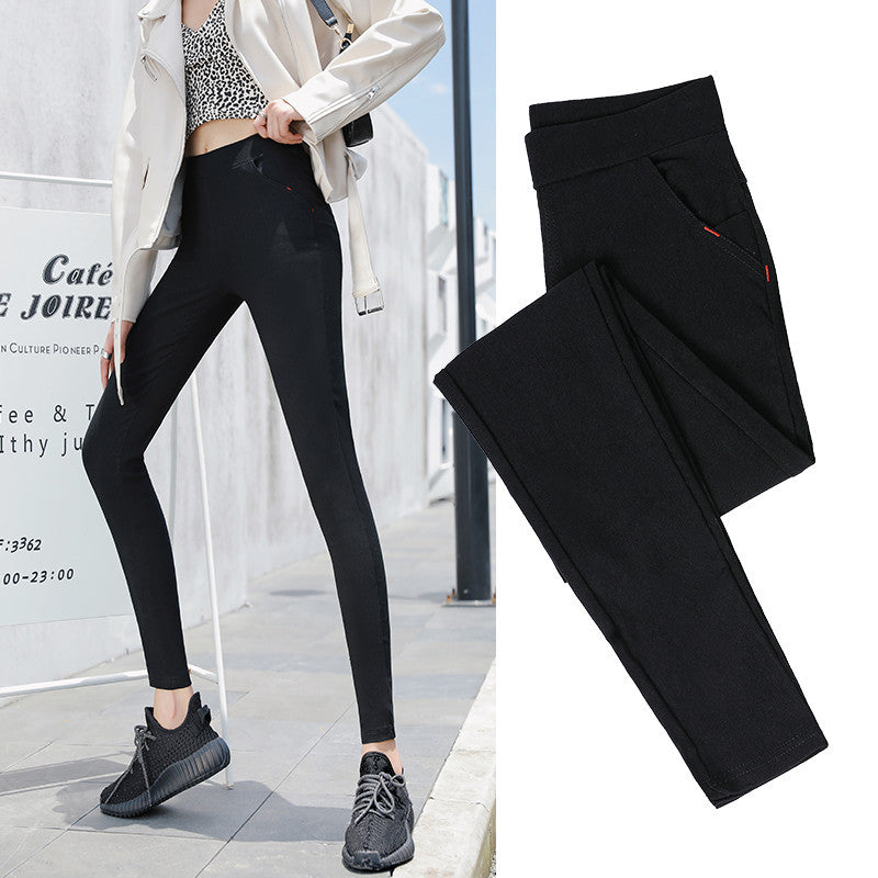 High Waist Slim Skinny Long Pants, , women clothing, high-waist-slim-skinny-long-pants, , fairypeony