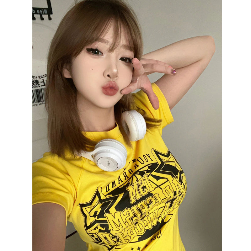 Vintage Star Logo Graphic Short Sleeve Tee - fairypeony