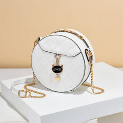 Ladies Small Round Bag Shoulder Messenger Bag, , women clothing, ladies-small-round-bag-shoulder-messenger-bag, , fairypeony
