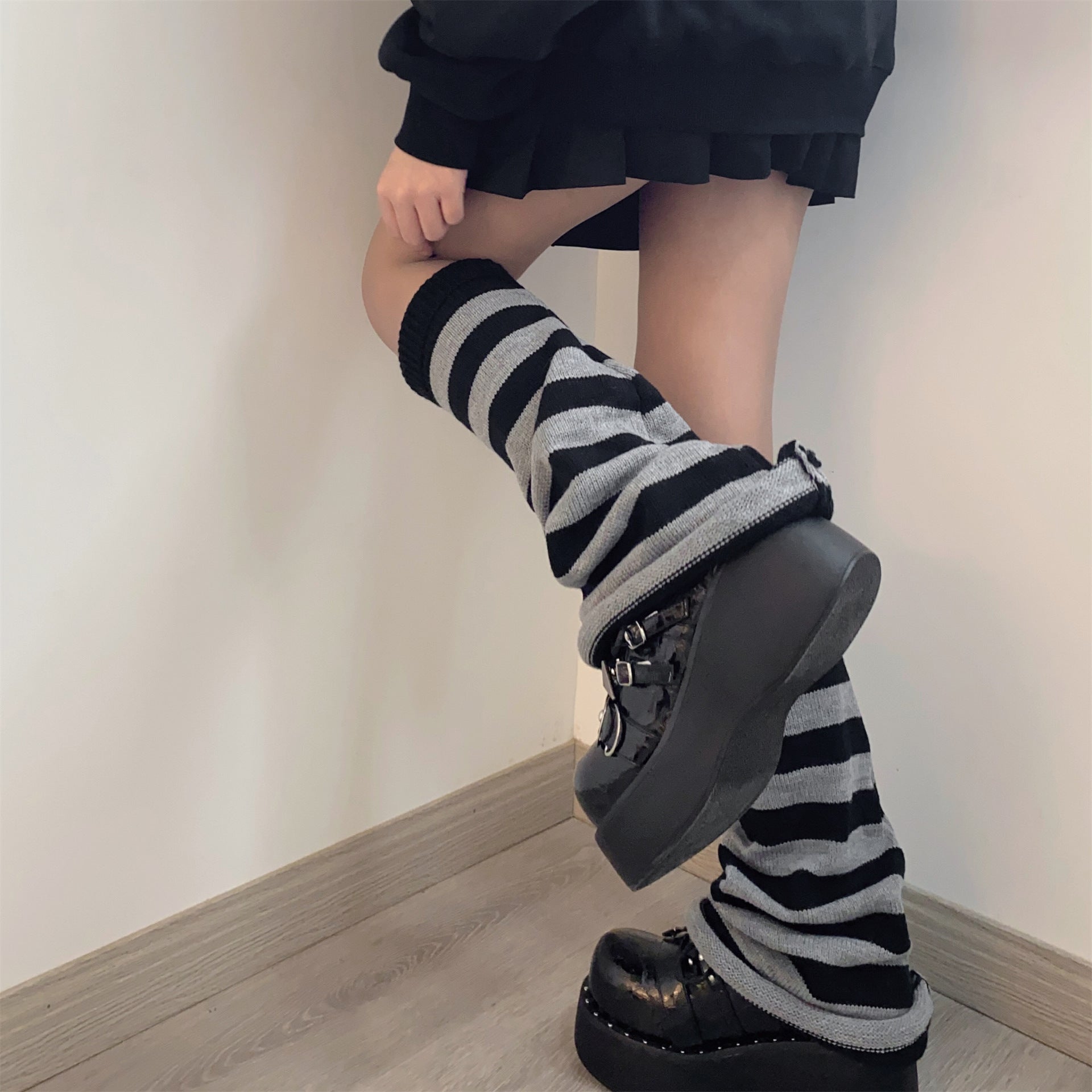 Vintage Striped Leg Socks, , women clothing, vintage-striped-leg-socks, , fairypeony
