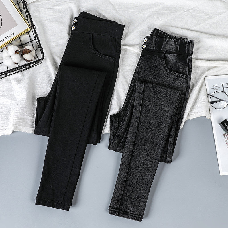 High Waist Slim Skinny Long Pants, , women clothing, high-waist-slim-skinny-long-pants, , fairypeony