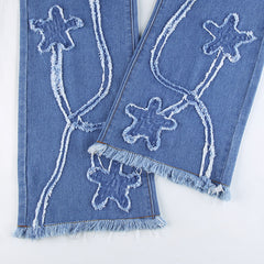 High Waist Slim Fit Flared Jeans, , women clothing, high-waist-slim-fit-flared-jeans, , fairypeony