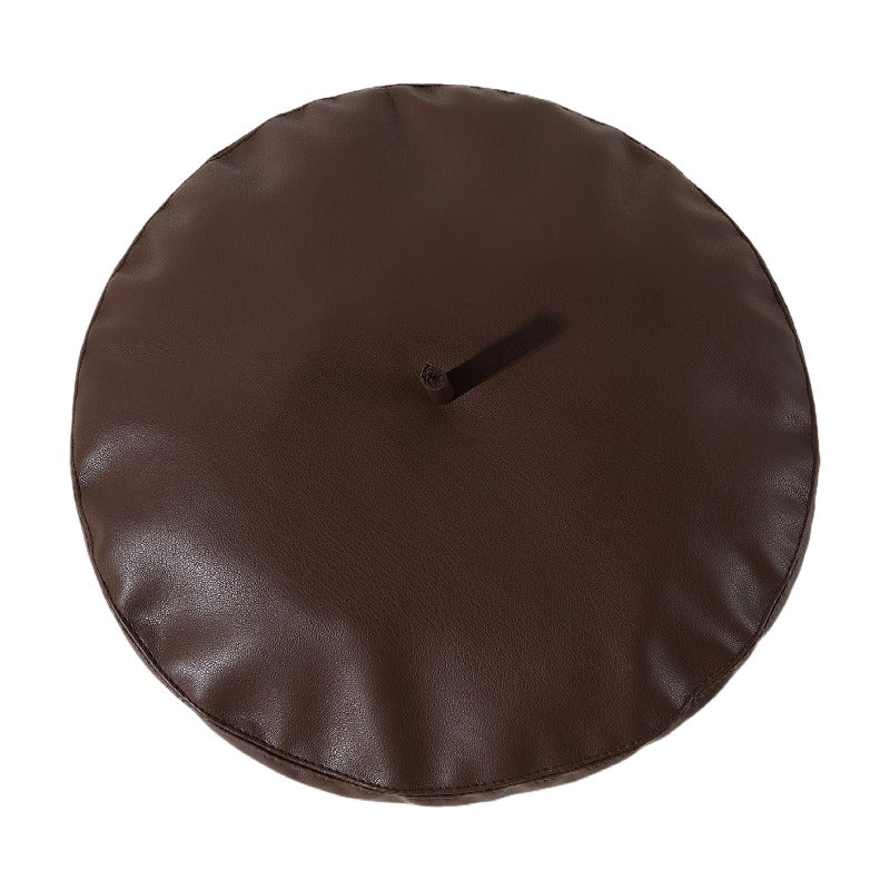 Autumn And Winter Pu Beret Hat, , women clothing, autumn-and-winter-pu-beret-hat, , fairypeony