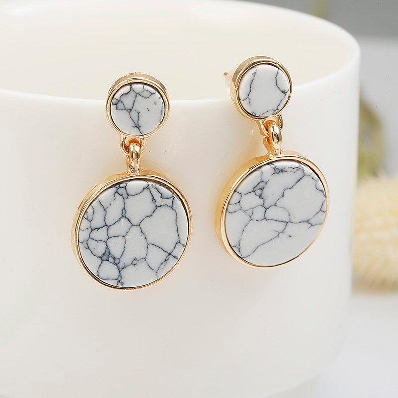 Marble Geometric Earrings, , women clothing, marble-geometric-earrings, , fairypeony