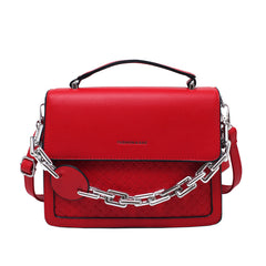 Solid Color Letter Flap Organ Crossbody Bag, , women clothing, solid-color-letter-flap-organ-crossbody-bag, , fairypeony