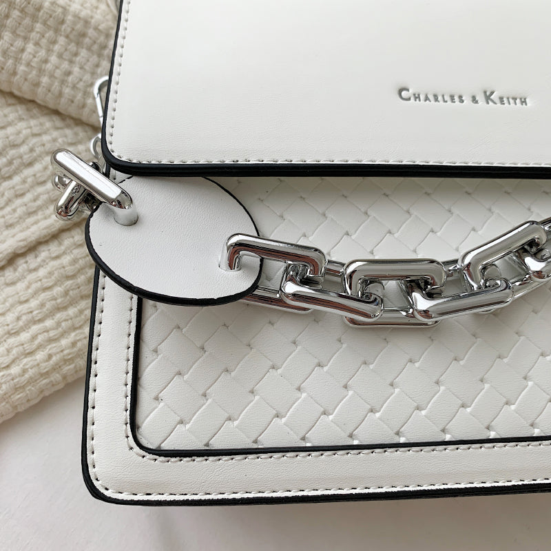 Solid Color Letter Flap Organ Crossbody Bag, , women clothing, solid-color-letter-flap-organ-crossbody-bag, , fairypeony