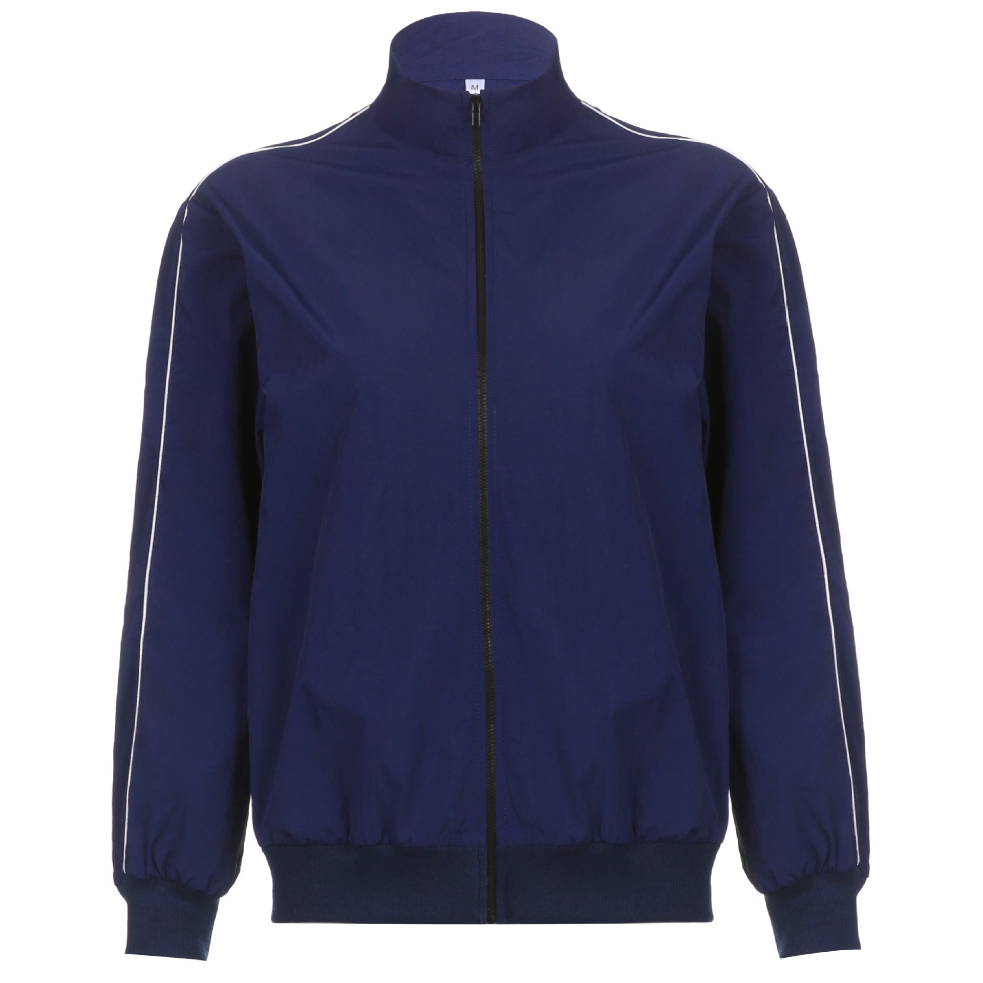 90s Contrast Piping Zip Up Jacket - fairypeony