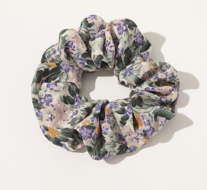 Vintage Floral Large Intestine Circle Hair Tie, , women clothing, vintage-floral-large-intestine-circle-hair-tie, , fairypeony