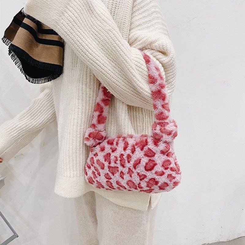 Plush Underarms One-shoulder Handbag, , women clothing, plush-underarms-one-shoulder-handbag, , fairypeony