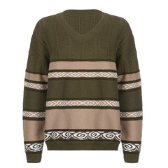 Fairygrunge Cozy Striped Downtown Sweater - fairypeony