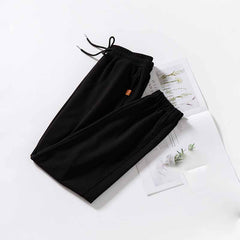 Waffle Casual Loose Harem Trousers, , women clothing, waffle-casual-loose-harem-trousers, , fairypeony