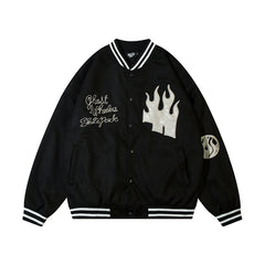 Oversized Pu Leather Flame Varsity Jacket, , women clothing, oversized-pu-leather-flame-varsity-jacket, , fairypeony