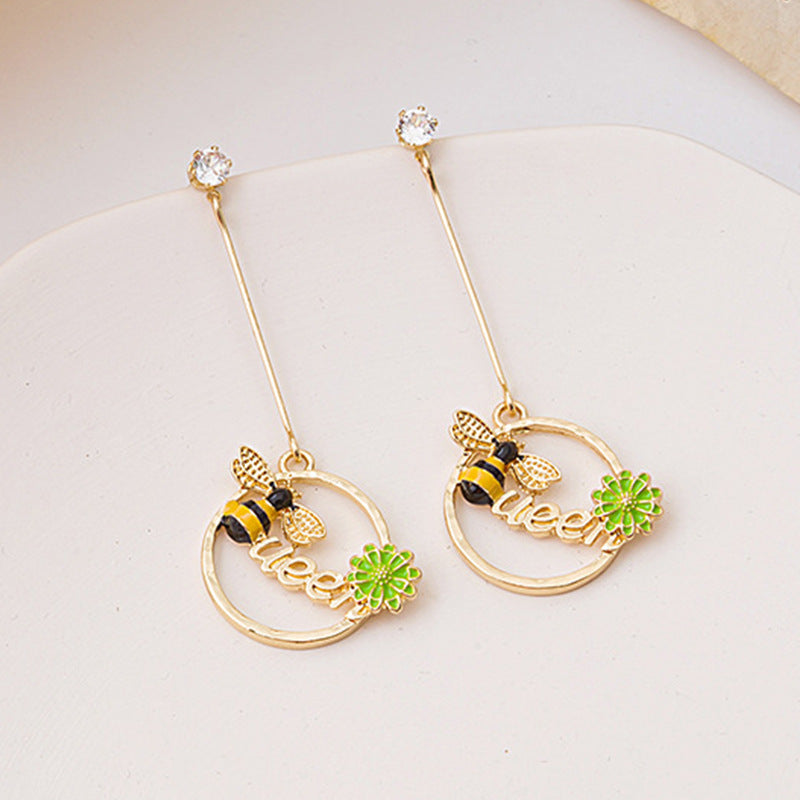 Bee Earrings, , women clothing, bee-earrings, , fairypeony