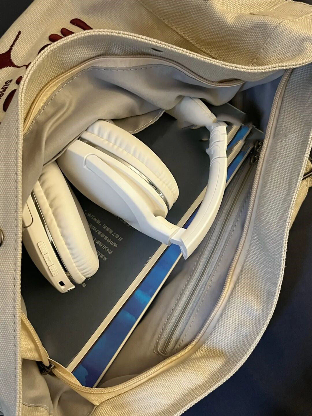 Embroidered Large Canvas Crossbody Bag, , women clothing, embroidered-large-canvas-crossbody-bag, , fairypeony