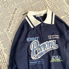 Polo Pomona Vintage Collar Sweatshirt, , women clothing, polo-pomona-vintage-collar-sweatshirt, polocollar, pomona, sweatshirt, fairypeony