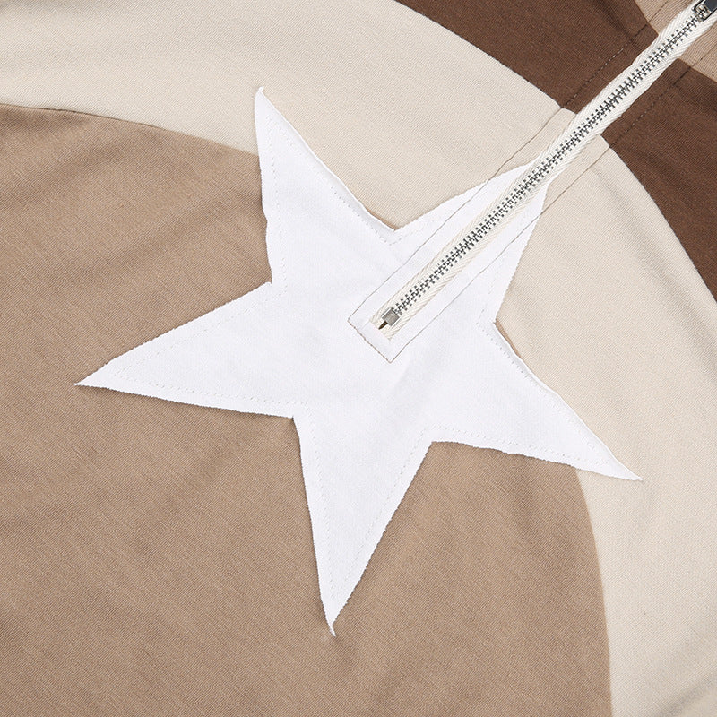 Star Patchwork Long Sleeve Tee - fairypeony