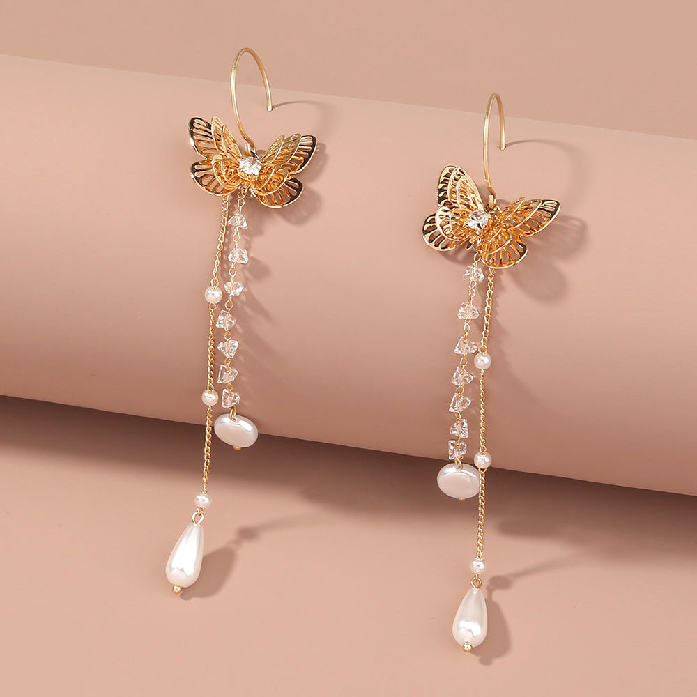 Butterfly Tassel Type C Ear, , women clothing, butterfly-tassel-type-c-ear, , fairypeony